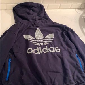 navy blue adidas sweatshirt